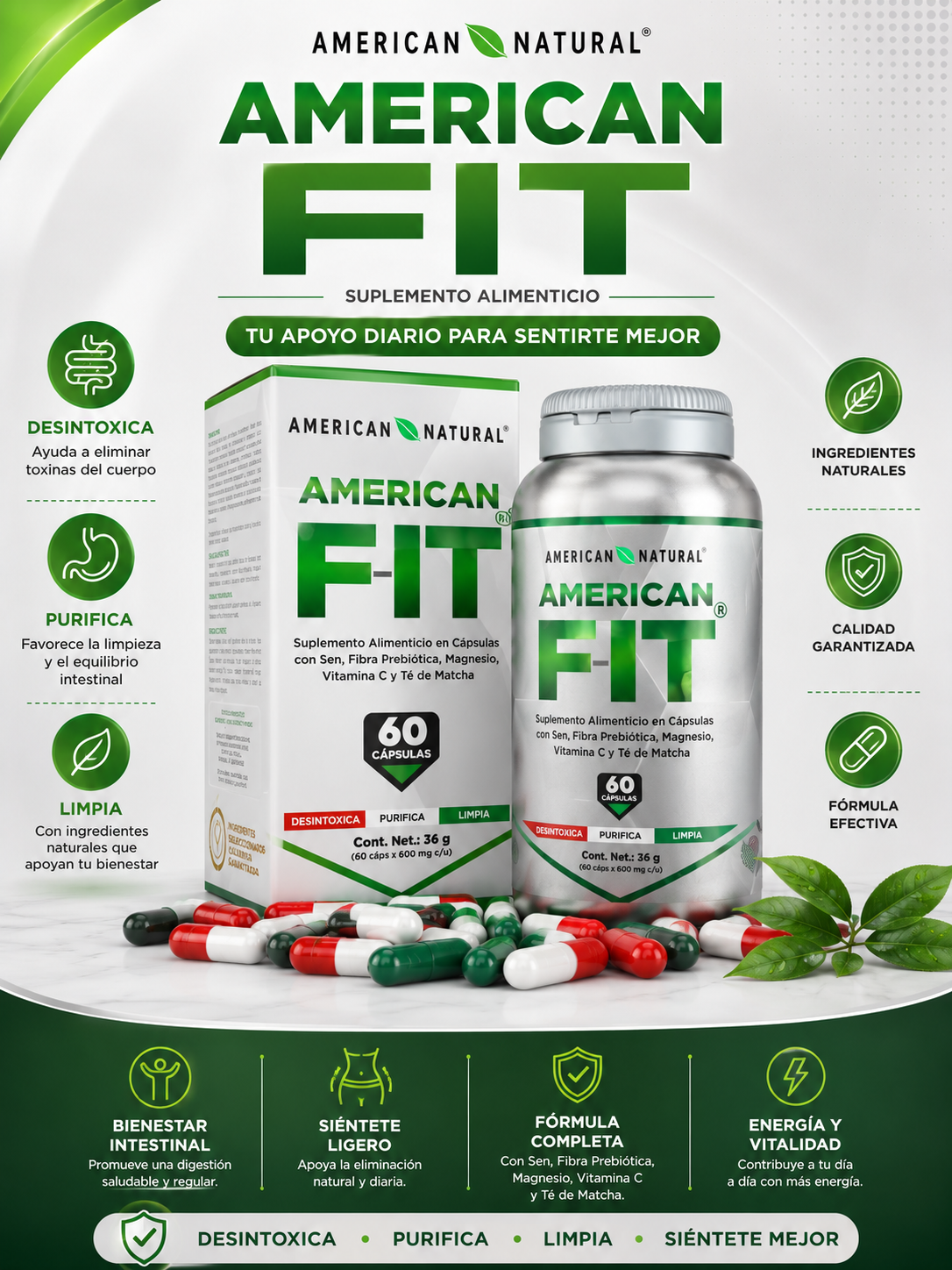 AMERICAN FIT-Suplemento nutricional