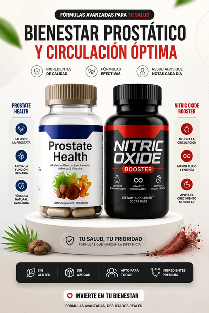 🏆 Combo OXIDO NITRICO + PROSTATE HEALTH
