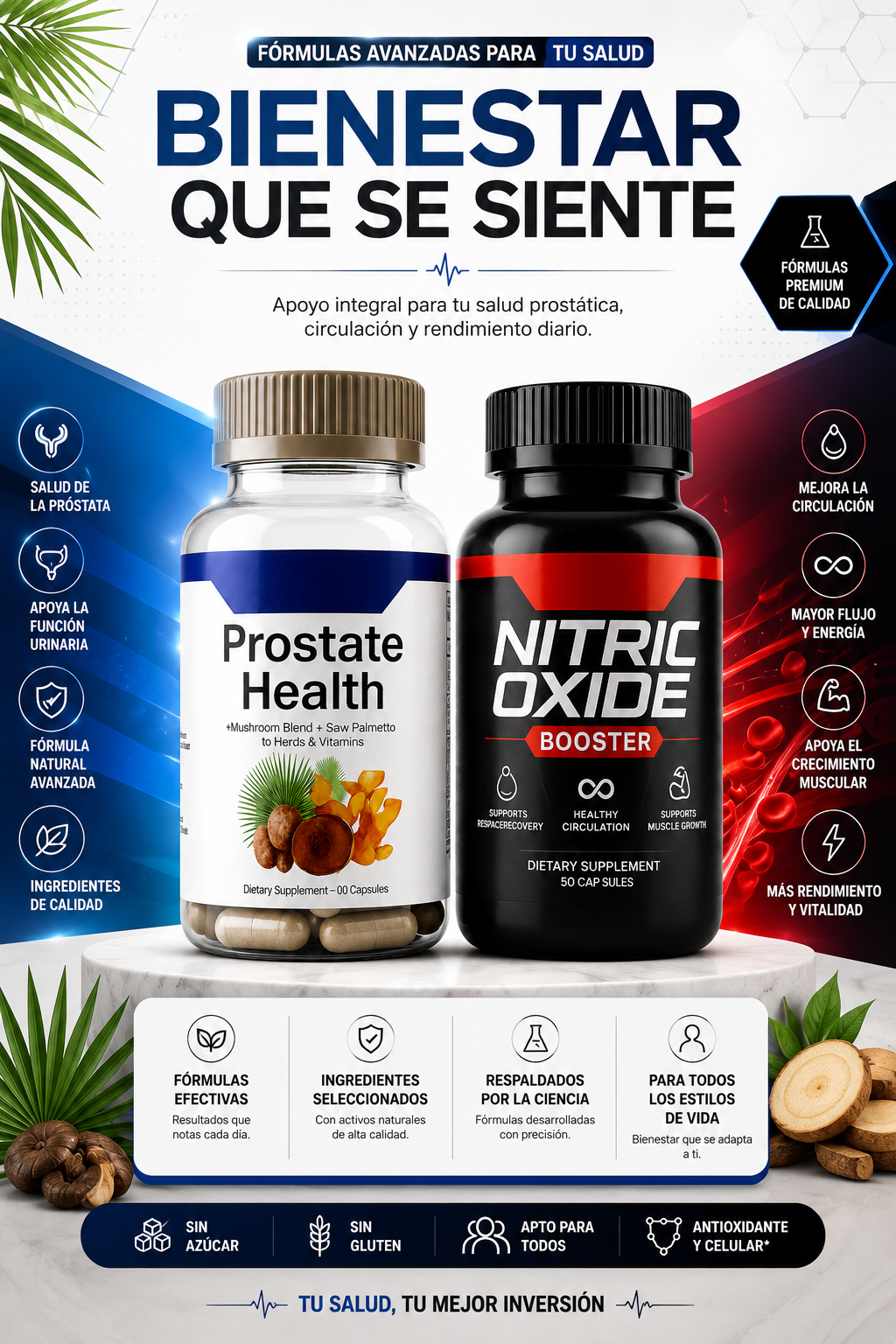 🏆 Combo OXIDO NITRICO + PROSTATE HEALTH