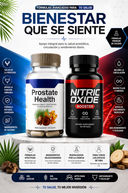 🏆 Combo OXIDO NITRICO + PROSTATE HEALTH