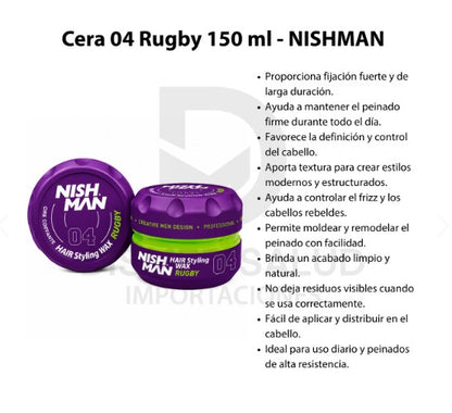 Cera 04 Rugby 150 ml - NISHMAN